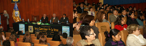 El acto se desarrolló en el auditorio de la Facultad de Derecho y Ciencias Políticas de la UIGV