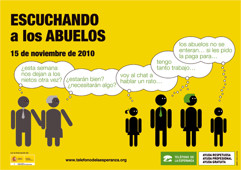 Cartel Día de la Escucha 2010. Diseño: www.cyml.es
